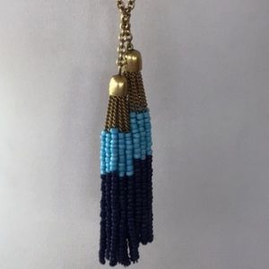 J crew tassel beaded necklace